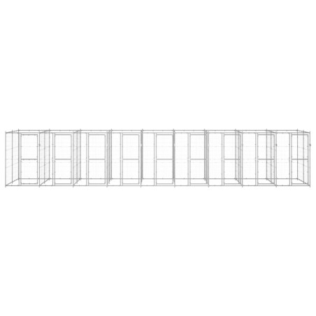Outdoor-Hundezwinger Verzinkter Stahl 21,78 m²