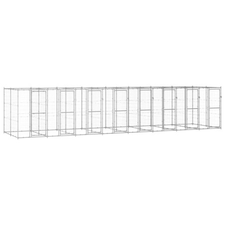 Outdoor-Hundezwinger Verzinkter Stahl 19,36 m²