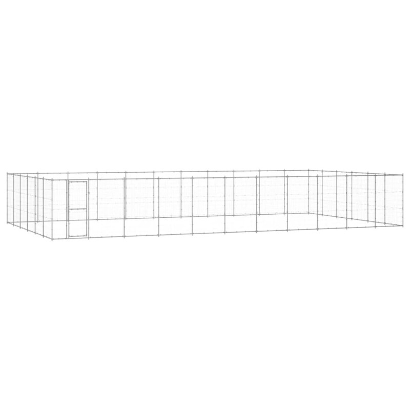 Outdoor-Hundezwinger Verzinkter Stahl 79,86 m² Outdoor-Hundezwinger Verzinkter Stahl 79,86 m²