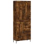 Highboard Räuchereiche 69,5x34x180 cm Holzwerkstoff Highboard Räuchereiche 69,5x34x180 cm Holzwerkstoff