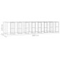 Outdoor-Hundezwinger Verzinkter Stahl 19,36 m² Outdoor-Hundezwinger Verzinkter Stahl 19,36 m²