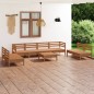 9-tlg. Garten-Lounge-Set Honigbraun Massivholz Kiefer 9-tlg. Garten-Lounge-Set Honigbraun Massivholz Kiefer