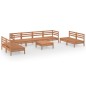 9-tlg. Garten-Lounge-Set Honigbraun Massivholz Kiefer 9-tlg. Garten-Lounge-Set Honigbraun Massivholz Kiefer