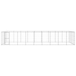 Outdoor-Hundezwinger Verzinkter Stahl 43,56 m²