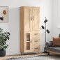 Highboard Sonoma-Eiche 69,5x34x180 cm Holzwerkstoff Highboard Sonoma-Eiche 69,5x34x180 cm Holzwerkstoff