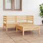3-tlg. Garten-Lounge-Set Kiefer Massivholz 3-tlg. Garten-Lounge-Set Kiefer Massivholz
