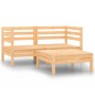 3-tlg. Garten-Lounge-Set Kiefer Massivholz 3-tlg. Garten-Lounge-Set Kiefer Massivholz