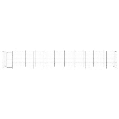Outdoor-Hundezwinger Verzinkter Stahl 26,62 m²