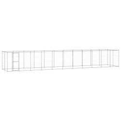 Outdoor-Hundezwinger Verzinkter Stahl 26,62 m²