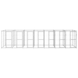 Outdoor-Hundezwinger Verzinkter Stahl 16,94 m²