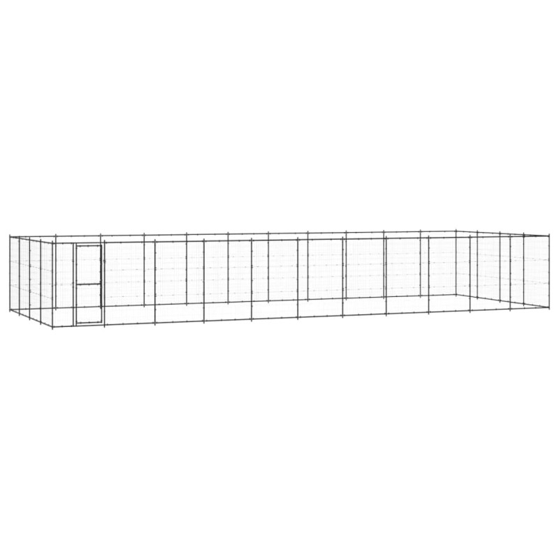 vidaXL Outdoor-Hundezwinger Stahl 53,24 m² vidaXL Outdoor-Hundezwinger Stahl 53,24 m²