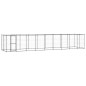 Outdoor-Hundezwinger mit Überdachung Stahl 21,78 m² Outdoor-Hundezwinger mit Überdachung Stahl 21,78 m²