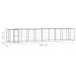 Outdoor-Hundezwinger mit Überdachung Stahl 21,78 m² Outdoor-Hundezwinger mit Überdachung Stahl 21,78 m²