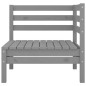 2-Sitzer-Gartensofa Grau Kiefer Massivholz 2-Sitzer-Gartensofa Grau Kiefer Massivholz