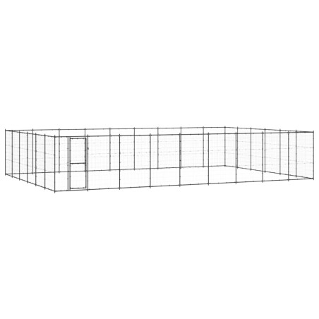Outdoor-Hundezwinger Stahl 65,34 m²