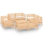 9-tlg. Garten-Lounge-Set Kiefer Massivholz 9-tlg. Garten-Lounge-Set Kiefer Massivholz