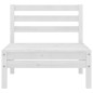 5-tlg. Garten-Lounge-Set Weiß Kiefer Massivholz 5-tlg. Garten-Lounge-Set Weiß Kiefer Massivholz