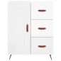 Highboard Hochglanz-Weiß 69,5x34x180 cm Holzwerkstoff Highboard Hochglanz-Weiß 69,5x34x180 cm Holzwerkstoff