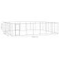 Outdoor-Hundezwinger Verzinkter Stahl 50,82 m² Outdoor-Hundezwinger Verzinkter Stahl 50,82 m²