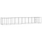 Outdoor-Hundezwinger mit Überdachung Stahl 26,62 m² Outdoor-Hundezwinger mit Überdachung Stahl 26,62 m²