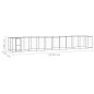 Outdoor-Hundezwinger mit Überdachung Stahl 26,62 m² Outdoor-Hundezwinger mit Überdachung Stahl 26,62 m²