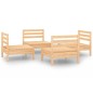 4-tlg. Garten-Lounge-Set Massivholz Kiefer 4-tlg. Garten-Lounge-Set Massivholz Kiefer