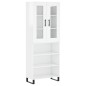 vidaXL Highboard Hochglanz-Weiß 69,5x34x180 cm Holzwerkstoff vidaXL Highboard Hochglanz-Weiß 69,5x34x180 cm Holzwerkstoff