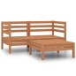 vidaXL 3-tlg. Garten-Lounge-Set Honigbraun Massivholz Kiefer vidaXL 3-tlg. Garten-Lounge-Set Honigbraun Massivholz Kiefer