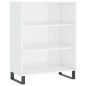 vidaXL Highboard Hochglanz-Weiß 69,5x34x180 cm Holzwerkstoff vidaXL Highboard Hochglanz-Weiß 69,5x34x180 cm Holzwerkstoff
