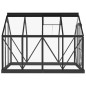 vidaXL Glas Gewächshaus Anthrazit 155x200,5x191 cm Aluminium vidaXL Glas Gewächshaus Anthrazit 155x200,5x191 cm Aluminium