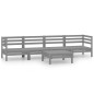 vidaXL 5-tlg. Garten-Lounge-Set Grau Kiefer Massivholz vidaXL 5-tlg. Garten-Lounge-Set Grau Kiefer Massivholz