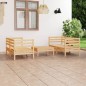 5-tlg. Garten-Lounge-Set Kiefer Massivholz 5-tlg. Garten-Lounge-Set Kiefer Massivholz