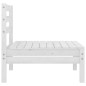 5-tlg. Garten-Lounge-Set Weiß Kiefer Massivholz 5-tlg. Garten-Lounge-Set Weiß Kiefer Massivholz