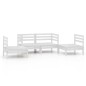 vidaXL 4-tlg. Garten-Lounge-Set Weiß Kiefer Massivholz vidaXL 4-tlg. Garten-Lounge-Set Weiß Kiefer Massivholz