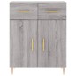 Highboard Grau Sonoma 69,5x34x180 cm Holzwerkstoff Highboard Grau Sonoma 69,5x34x180 cm Holzwerkstoff