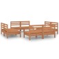 8-tlg. Garten-Lounge-Set Honigbraun Massivholz Kiefer 8-tlg. Garten-Lounge-Set Honigbraun Massivholz Kiefer