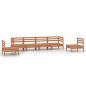 6-tlg. Garten-Lounge-Set Honigbraun Massivholz Kiefer 6-tlg. Garten-Lounge-Set Honigbraun Massivholz Kiefer