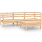 4-tlg. Garten-Lounge-Set Massivholz Kiefer 4-tlg. Garten-Lounge-Set Massivholz Kiefer