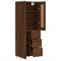 Highboard Braun Eichen-Optik 69,5x34x180 cm Holzwerkstoff Highboard Braun Eichen-Optik 69,5x34x180 cm Holzwerkstoff