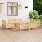 8-tlg. Garten-Lounge-Set Massivholz Kiefer 8-tlg. Garten-Lounge-Set Massivholz Kiefer
