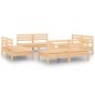 8-tlg. Garten-Lounge-Set Massivholz Kiefer 8-tlg. Garten-Lounge-Set Massivholz Kiefer