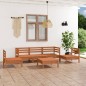 vidaXL 6-tlg. Garten-Lounge-Set Honigbraun Massivholz Kiefer vidaXL 6-tlg. Garten-Lounge-Set Honigbraun Massivholz Kiefer