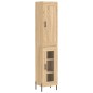 Highboard Sonoma-Eiche 34,5x34x180 cm Holzwerkstoff Highboard Sonoma-Eiche 34,5x34x180 cm Holzwerkstoff