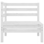 vidaXL 5-tlg. Garten-Lounge-Set Weiß Kiefer Massivholz vidaXL 5-tlg. Garten-Lounge-Set Weiß Kiefer Massivholz