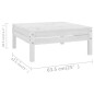 vidaXL 5-tlg. Garten-Lounge-Set Weiß Kiefer Massivholz vidaXL 5-tlg. Garten-Lounge-Set Weiß Kiefer Massivholz
