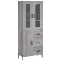 Highboard Grau Sonoma 69,5x34x180 cm Holzwerkstoff Highboard Grau Sonoma 69,5x34x180 cm Holzwerkstoff