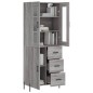 Highboard Grau Sonoma 69,5x34x180 cm Holzwerkstoff Highboard Grau Sonoma 69,5x34x180 cm Holzwerkstoff