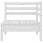 vidaXL 7-tlg. Garten-Lounge-Set Weiß Massivholz Kiefer vidaXL 7-tlg. Garten-Lounge-Set Weiß Massivholz Kiefer