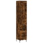Highboard Räuchereiche 34,5x34x180 cm Holzwerkstoff Highboard Räuchereiche 34,5x34x180 cm Holzwerkstoff