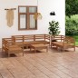 vidaXL 8-tlg. Garten-Lounge-Set Honigbraun Massivholz Kiefer vidaXL 8-tlg. Garten-Lounge-Set Honigbraun Massivholz Kiefer